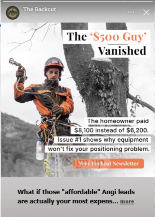 The $500 Guy Vanished ad